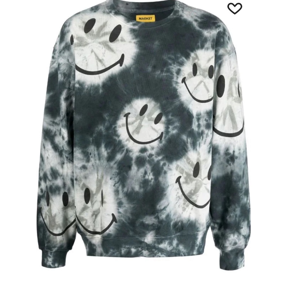 Sold out Market smiley shibori crewneck